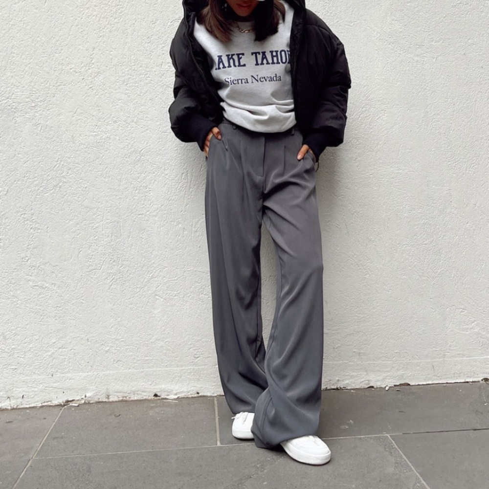 Princess Polly Archer Pants in slate